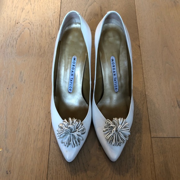 Morgan Taylor vintage white leather heels - Picture 5 of 8
